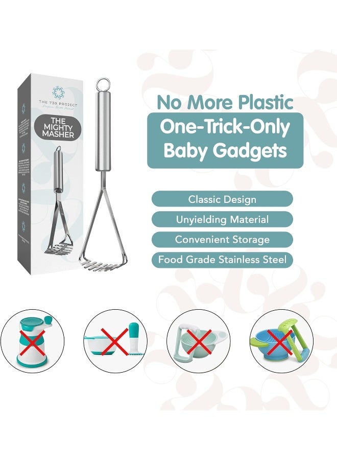 The 730 Project Mighty Masher – Stainless Steel Baby Food Masher - Image 3